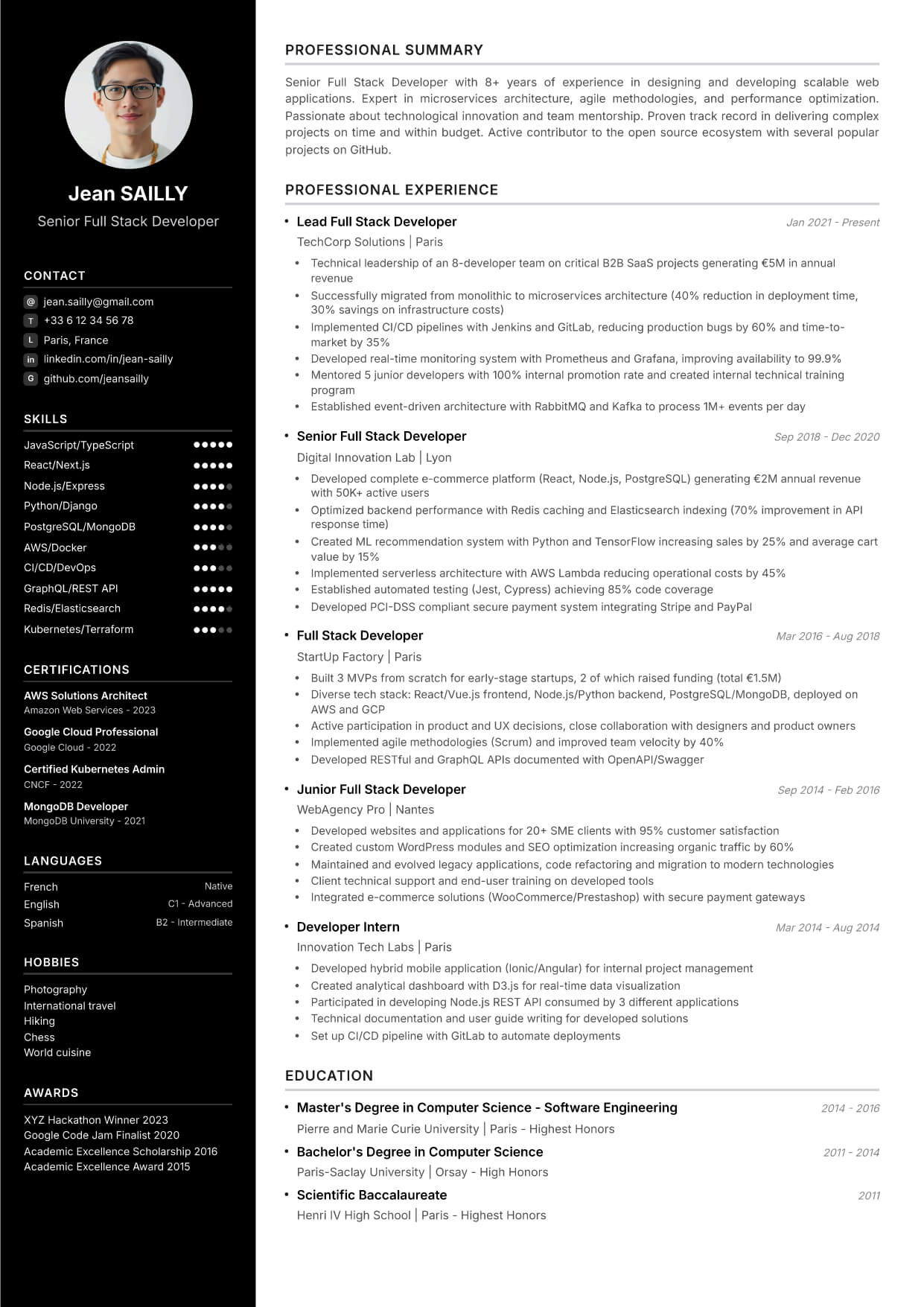Developer Dark-Sidebar